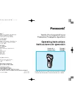 Panasonic ES8807S Operating Instructions Manual preview