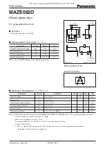 Preview for 1 page of Panasonic ESD Diodes MAZE062D Specification Sheet