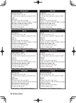 Предварительный просмотр 18 страницы Panasonic ET-C1W300 Operating Instructions Manual