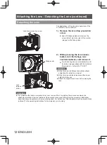 Предварительный просмотр 12 страницы Panasonic ET-D3LEF70C Operating Instructions Manual