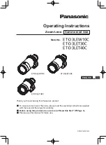 Panasonic ET-D3LEW10C Operating Instructions Manual предпросмотр