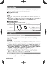 Предварительный просмотр 4 страницы Panasonic ET-D3QS400 Operating Instructions Manual