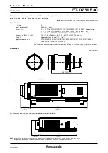 Panasonic ET-D75LE30 Specifications preview