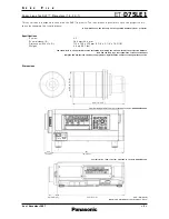 Предварительный просмотр 2 страницы Panasonic ET-D75LE6 Specifications