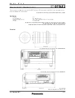 Предварительный просмотр 3 страницы Panasonic ET-D75LE6 Specifications