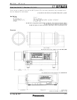 Предварительный просмотр 7 страницы Panasonic ET-D75LE6 Specifications