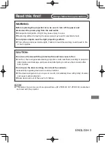 Preview for 3 page of Panasonic ET-D75LE95C Operating Instructions Manual