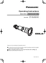 Preview for 1 page of Panasonic ET-DLE020C Operating Instructions Manual