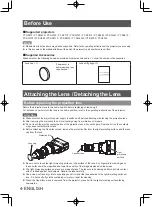 Предварительный просмотр 4 страницы Panasonic ET-DLE030 Operating Instruction