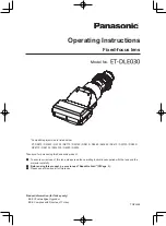 Panasonic ET-DLE030 Operating Instructions Manual preview