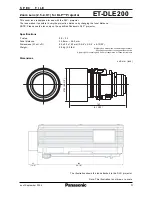 Preview for 3 page of Panasonic ET-DLE050 Spec File