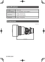 Предварительный просмотр 12 страницы Panasonic ET-DLE105 Operating Instructions Manual