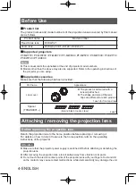 Preview for 4 page of Panasonic ET-ELT22 Operating Instructions Manual