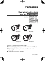 Preview for 1 page of Panasonic ET-ELT30C Operating Instructions Manual