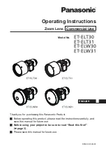 Preview for 1 page of Panasonic ET-ELW30 Operating Instructions Manual