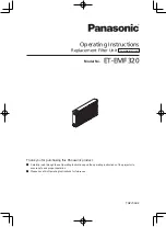 Panasonic ET-EMF320 Operating Instructions preview