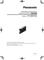 Preview for 1 page of Panasonic ET-EMF320 Operating Instructions