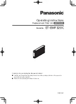 Panasonic ET-EMF320C Operating Instructions preview