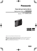 Preview for 1 page of Panasonic ET-EMF330 Operating Instructions