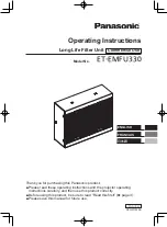 Panasonic ET-EMFU330 Operating Instructions Manual preview