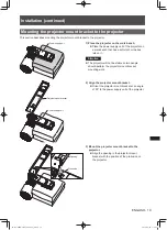 Предварительный просмотр 19 страницы Panasonic et-jpc100bu Installation Instructions Manual