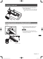 Предварительный просмотр 21 страницы Panasonic et-jpc100bu Installation Instructions Manual