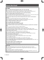 Preview for 2 page of Panasonic ET-JPF100BU Operating Instructions Manual