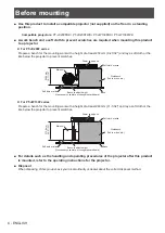 Предварительный просмотр 6 страницы Panasonic ET-JPF200BK Operating Instructions Manual