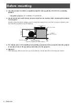 Preview for 6 page of Panasonic ET-JPF200BU Operating Instructions Manual