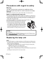 Preview for 2 page of Panasonic ET-LAB80 Replacement Instructions