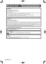 Preview for 2 page of Panasonic ET-LAE 12 Operating Instructions Manual