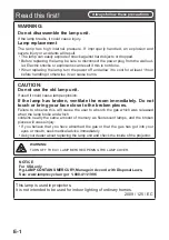 Предварительный просмотр 2 страницы Panasonic ET-LAT100 Operating Instructions Manual