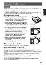 Предварительный просмотр 7 страницы Panasonic ET-LAT100 Operating Instructions Manual