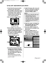 Preview for 3 page of Panasonic ET-LAX100 Replacement Instructions