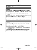 Preview for 3 page of Panasonic ET-MDNDP10C Operating Instructions Manual