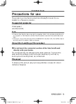 Preview for 5 page of Panasonic ET-MDNDP10C Operating Instructions Manual