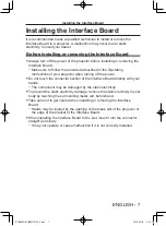 Preview for 7 page of Panasonic ET-MDNDP10C Operating Instructions Manual