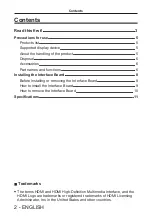 Preview for 2 page of Panasonic ET-MDNDV10 Operating Instructions Manual