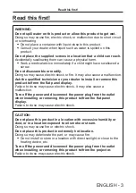 Preview for 3 page of Panasonic ET-MDNDV10 Operating Instructions Manual