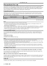 Preview for 4 page of Panasonic ET-MDNFB10 Operating Instructions Manual