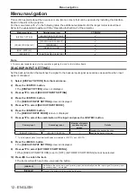 Preview for 12 page of Panasonic ET-MDNFB10 Operating Instructions Manual