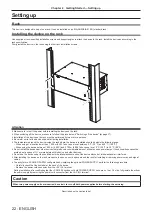 Предварительный просмотр 22 страницы Panasonic ET-MWP100G Operating Instructions Manual