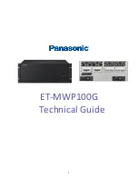 Panasonic ET-MWP100G Technical Manual preview
