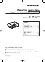 Panasonic ET-PFD310 Operating Instructions Manual preview