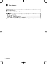 Предварительный просмотр 2 страницы Panasonic ET-PKD120B Installation Instructions Manual
