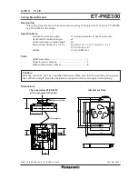 Panasonic ET-PKE300 Manual preview