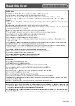 Preview for 3 page of Panasonic ET-PKL430B ET-PKL100S Installation Instructions Manual