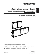 Panasonic ET-RFV100 Operating Instructions preview