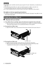 Предварительный просмотр 2 страницы Panasonic ET-RFV300 Operating Instructions