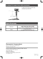 Preview for 8 page of Panasonic ET-SCT100 Operating Instructions Manual